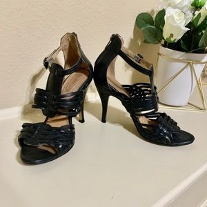 Corso Como Black Huarache Style Heels Size 8.5